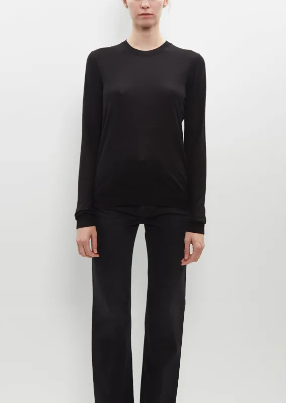 Fine Crew-Neck Knit sold by La Garconne