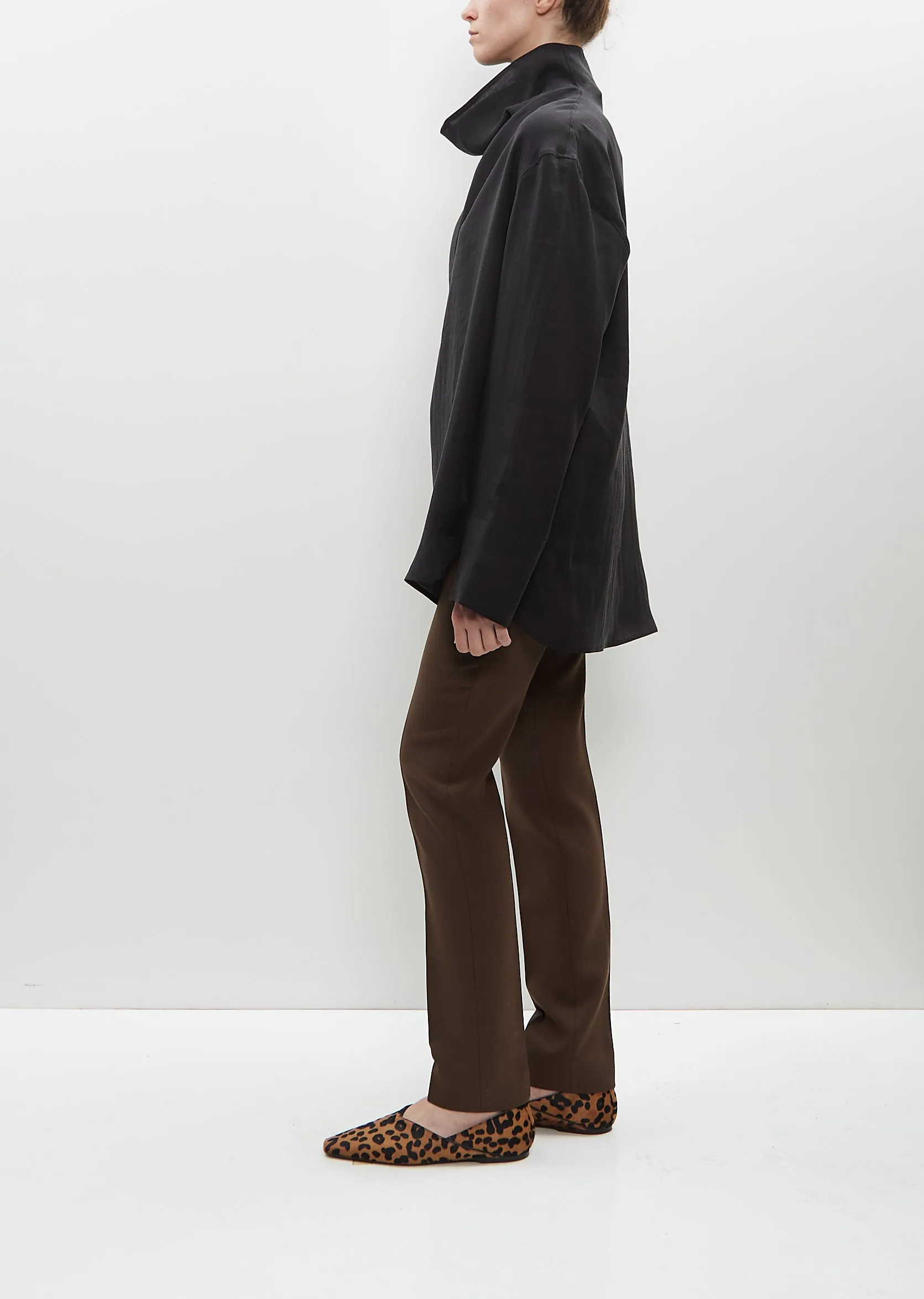 Funnel-Neck Organza Blouse sold by La Garconne product image thumbnail 2