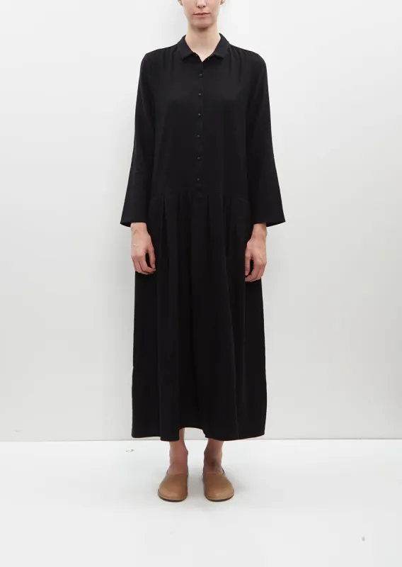 Linen and Cashmere Wool Dress sold by La Garconne