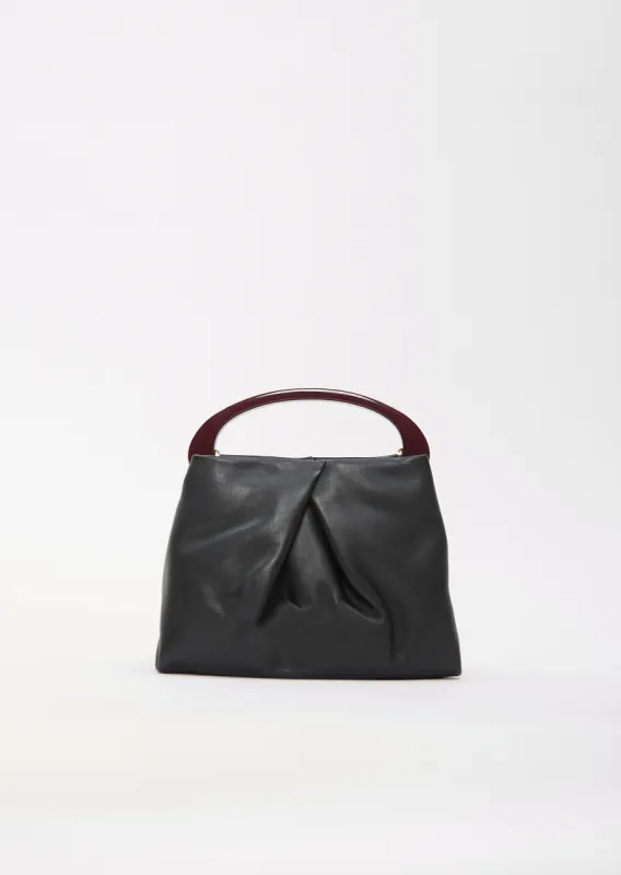 Small Handle Crisp Bag — Black sold by La Garconne