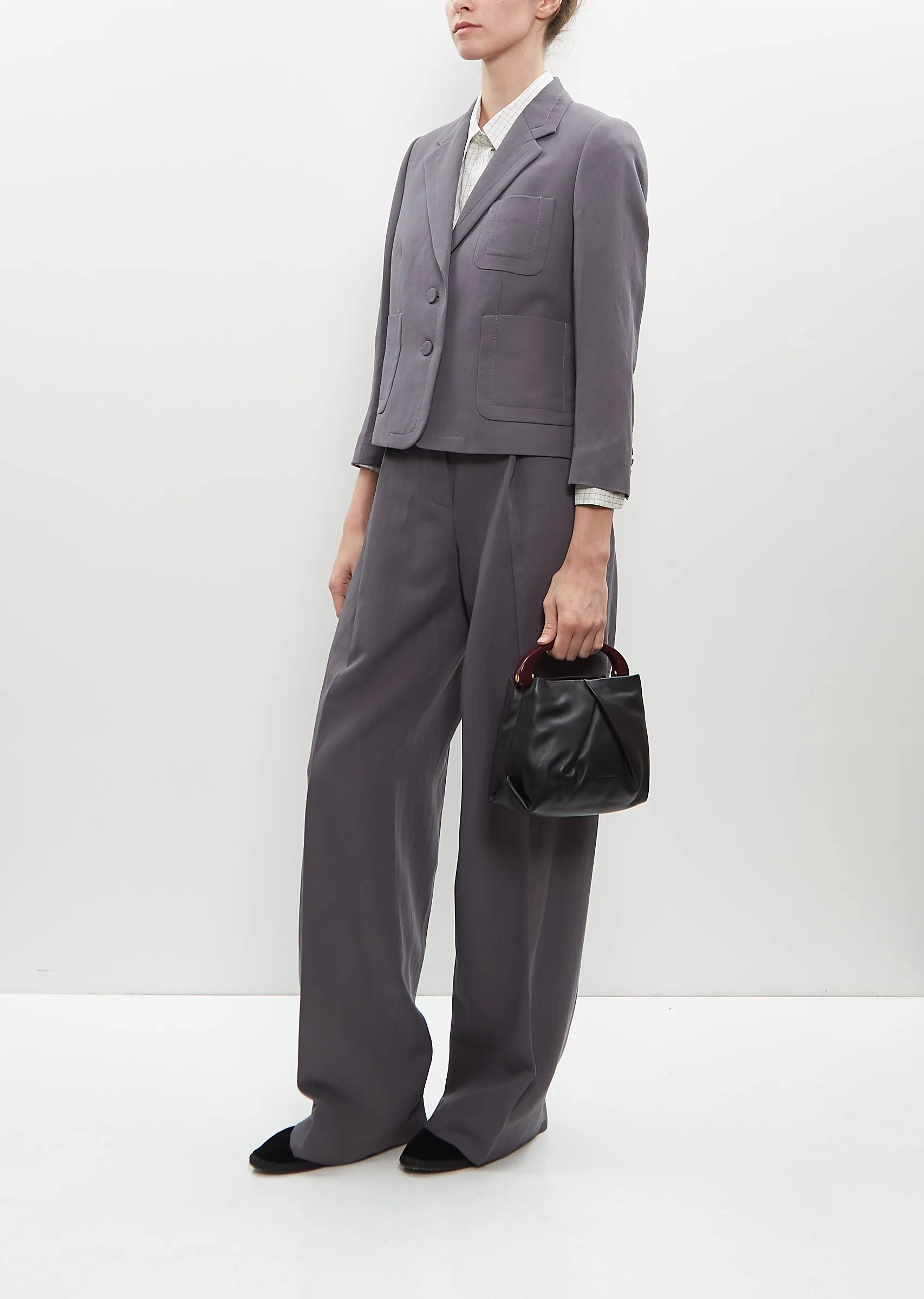 Small Handle Crisp Bag — Black sold by La Garconne product image thumbnail 3