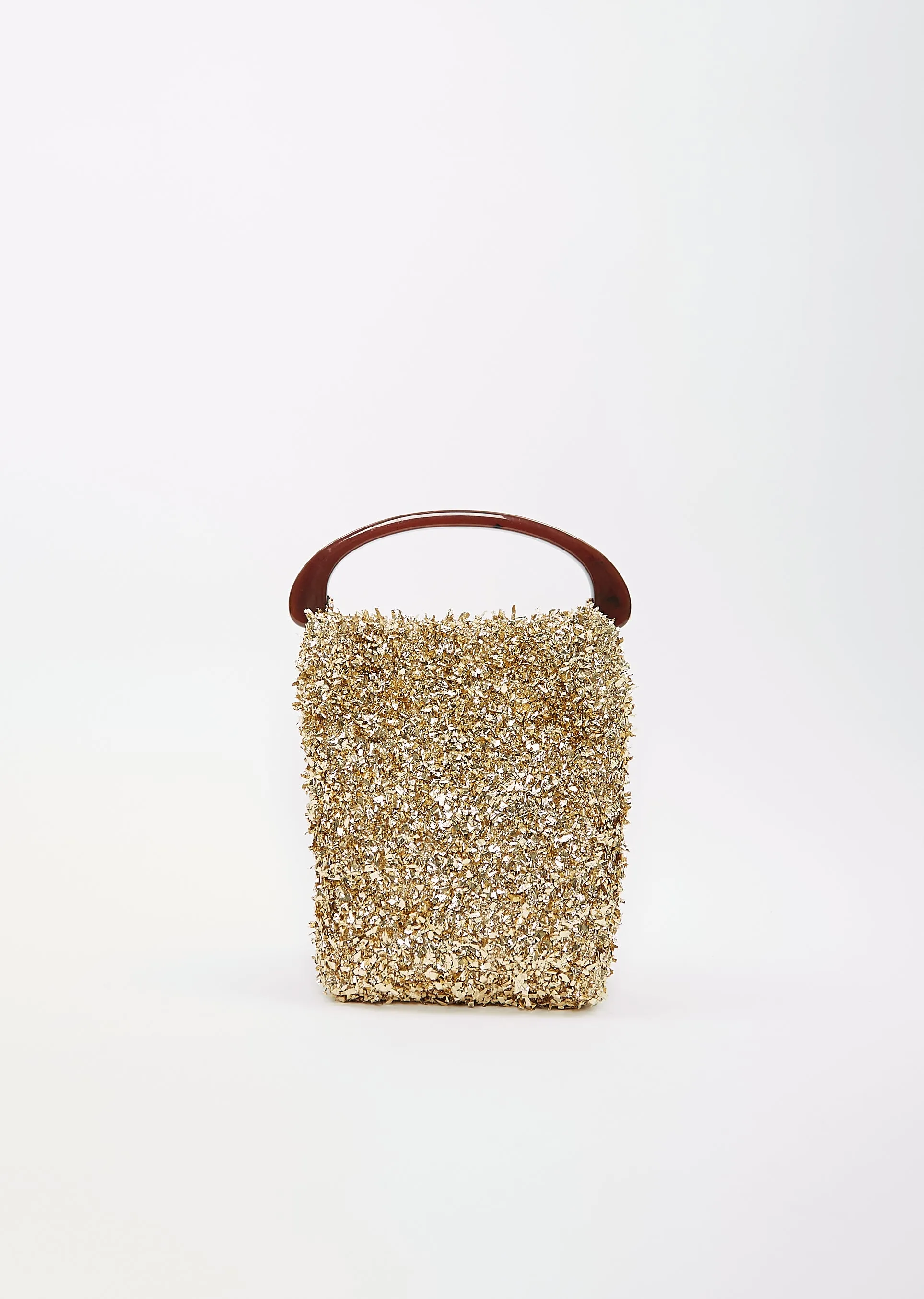 Crossbody Crisp Bag — Gold sold by La Garconne