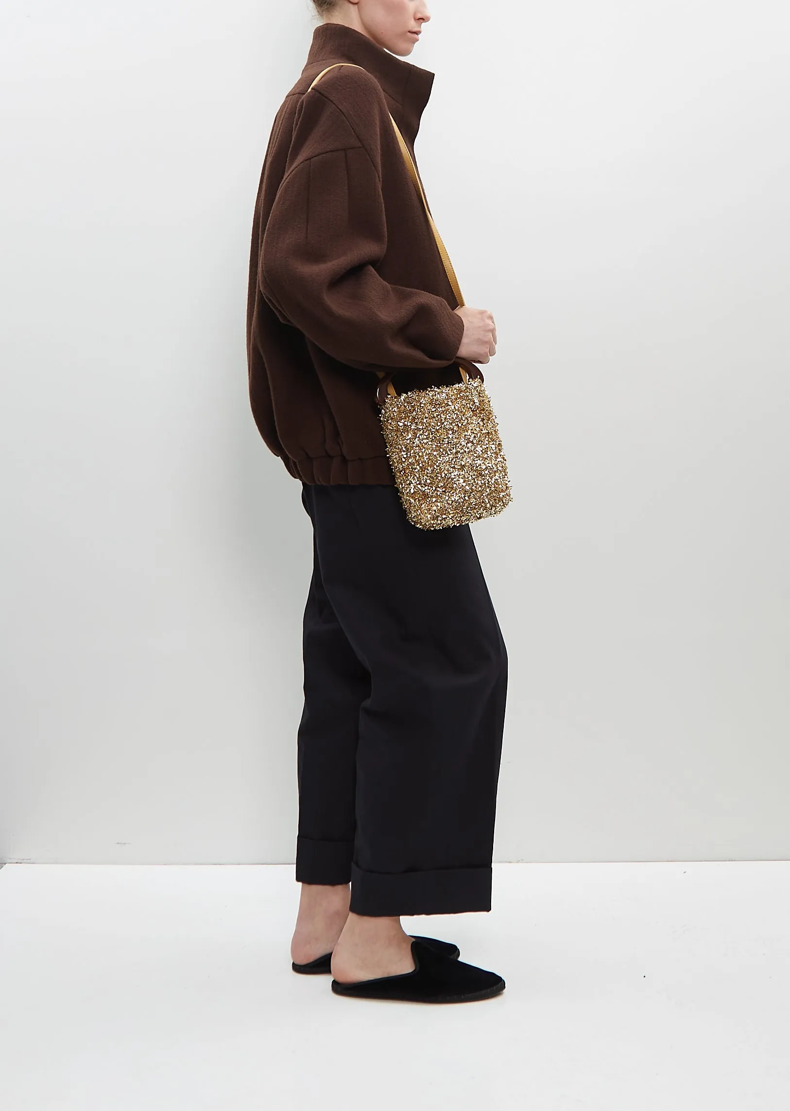 Crossbody Crisp Bag — Gold sold by La Garconne product image thumbnail 3