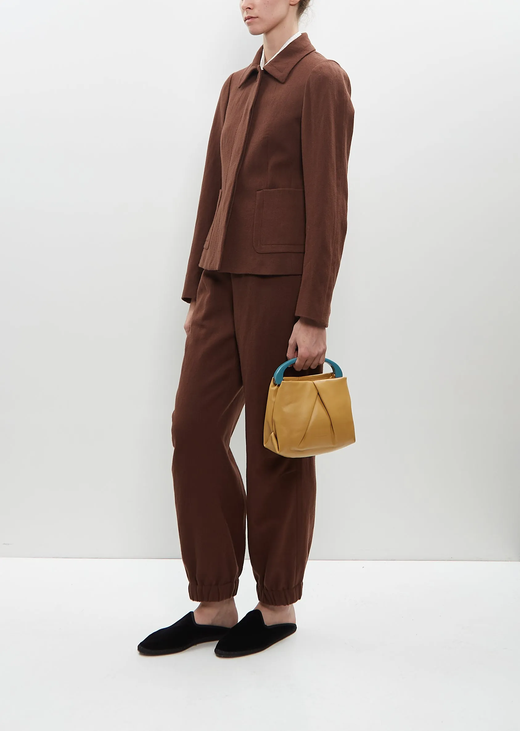 Small Handle Crisp Bag — Sand sold by La Garconne product image thumbnail 4