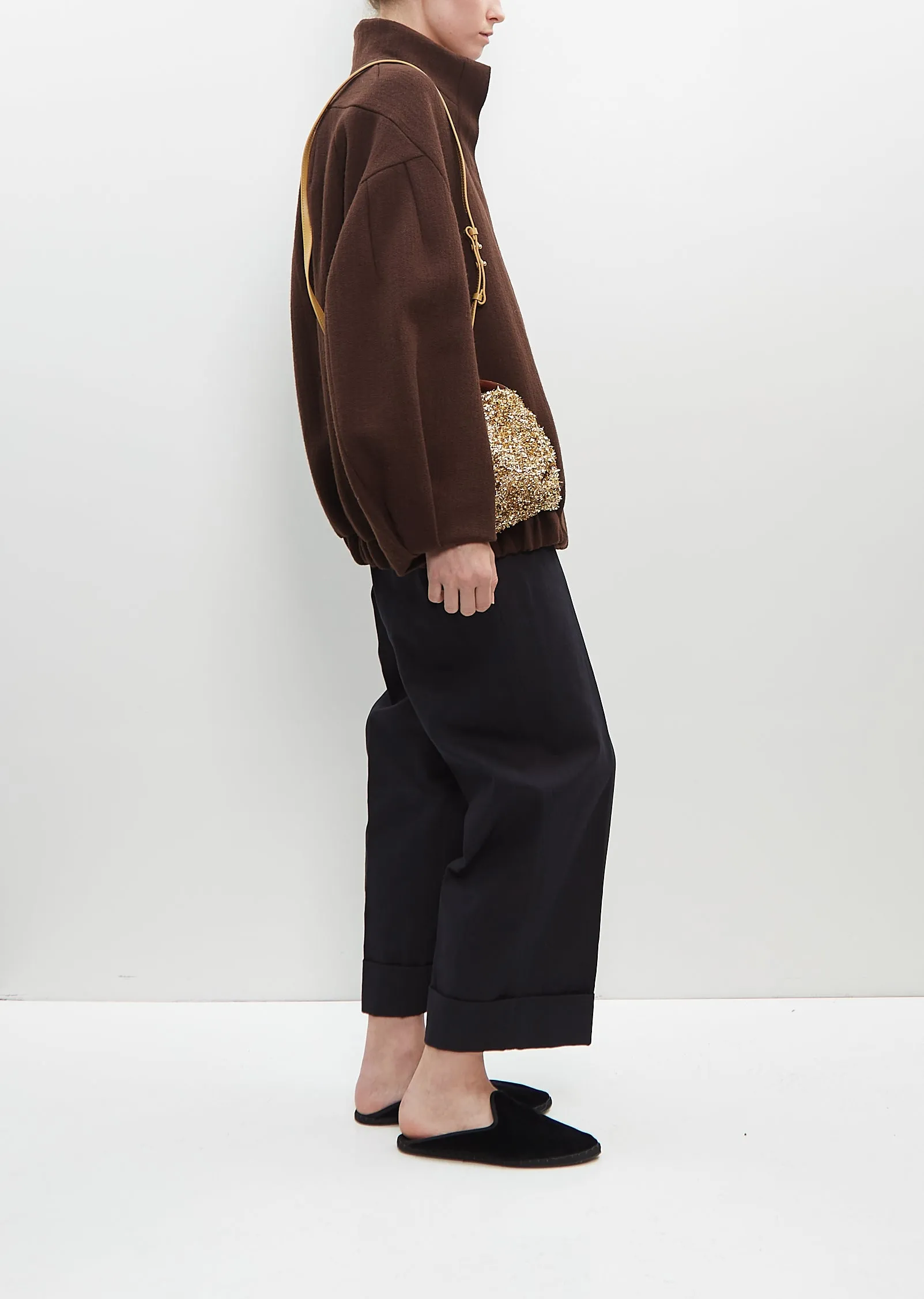 Small Handle Crisp Bag — Gold sold by La Garconne product image thumbnail 3