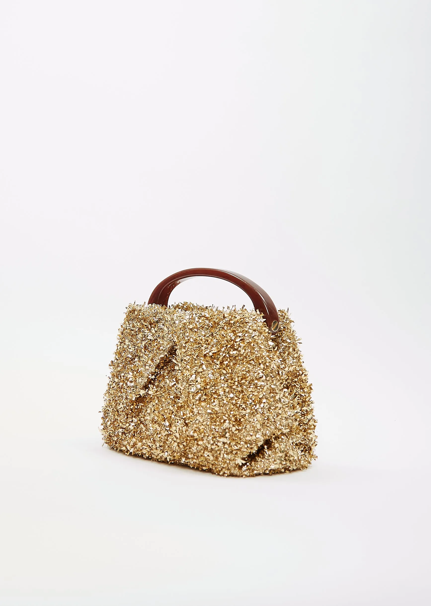 Small Handle Crisp Bag — Gold sold by La Garconne product image thumbnail 2