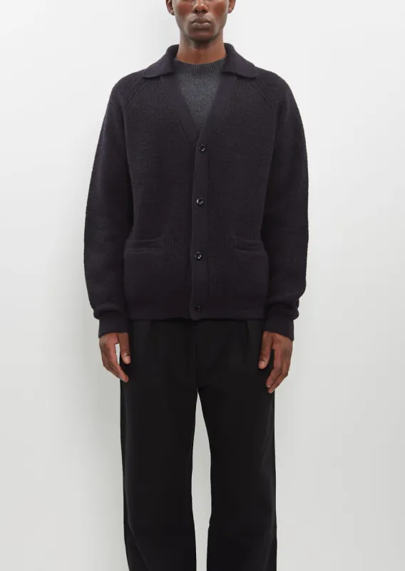 Collared Cardigan — Ink sold by La Garconne