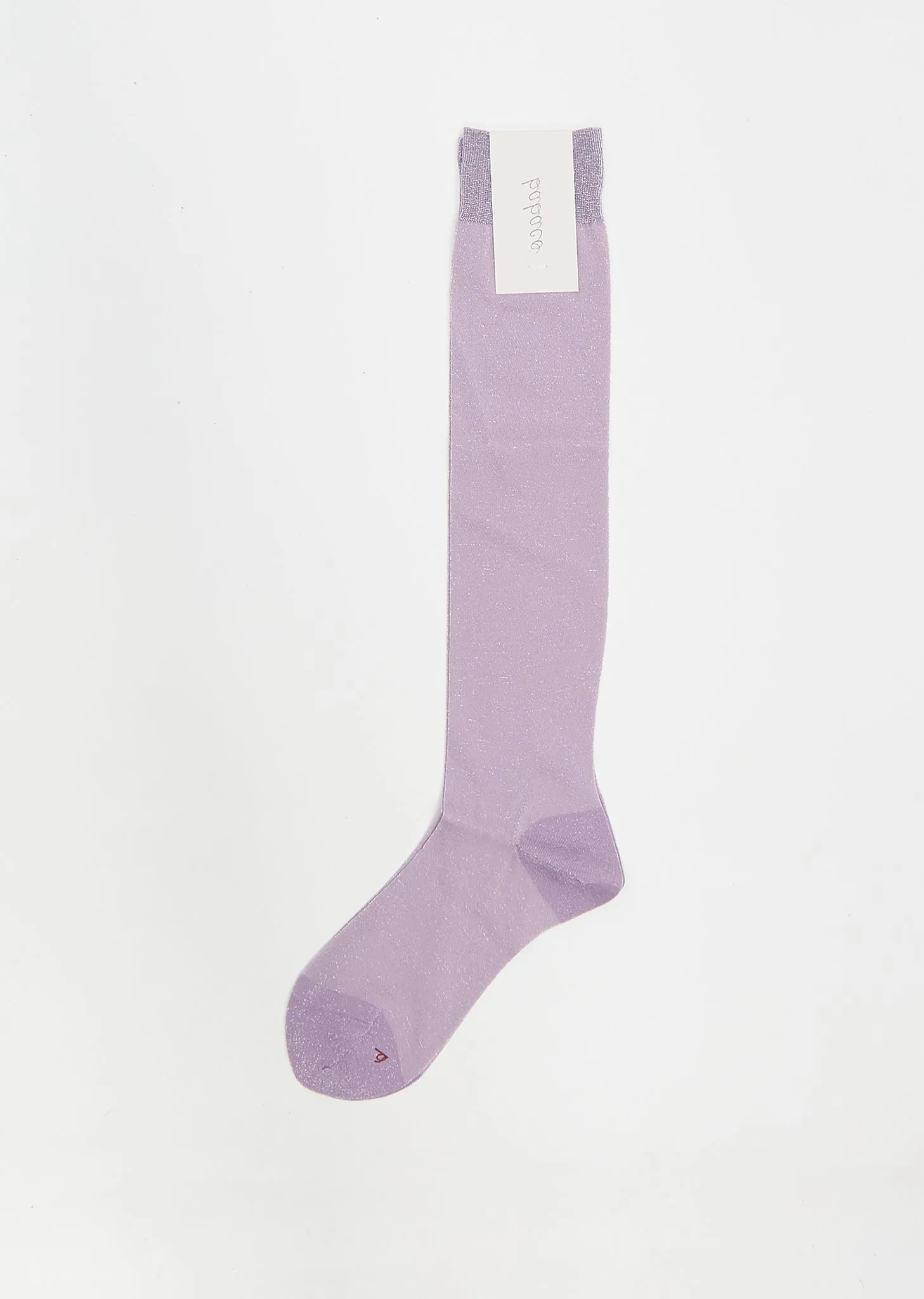 Lurex Knee High Socks — Lavender sold by La Garconne