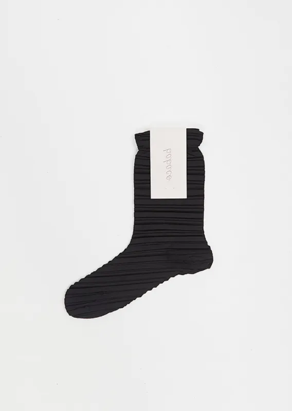 Crushed Socks — Black sold by La Garconne
