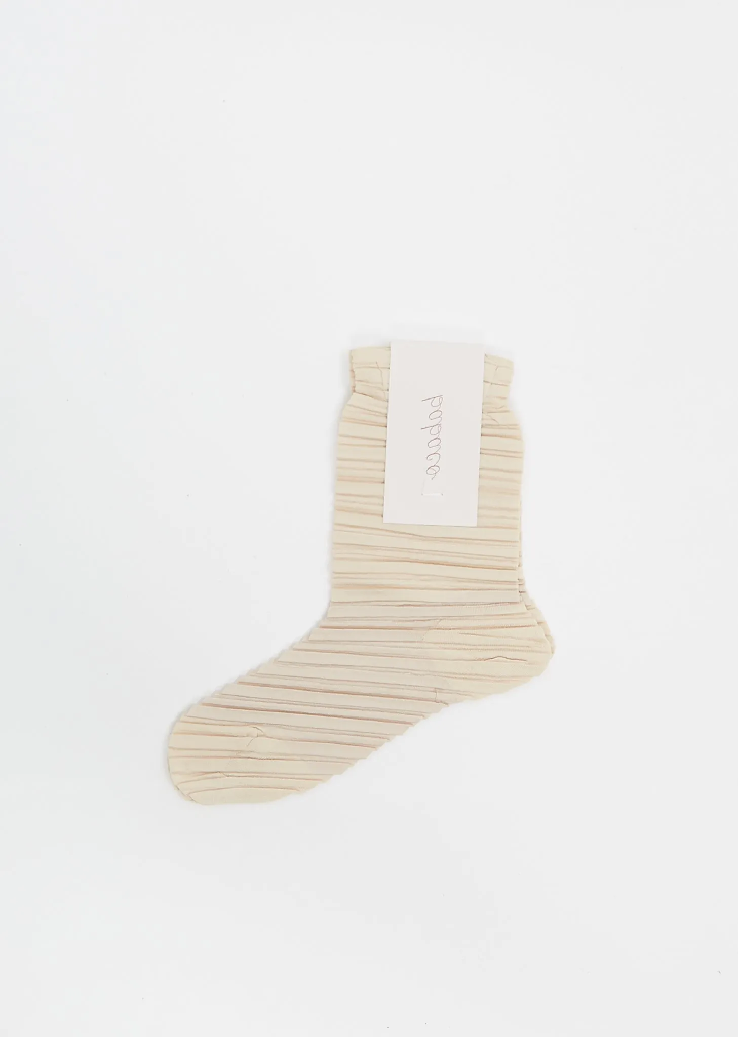 Crushed Socks — Beige sold by La Garconne
