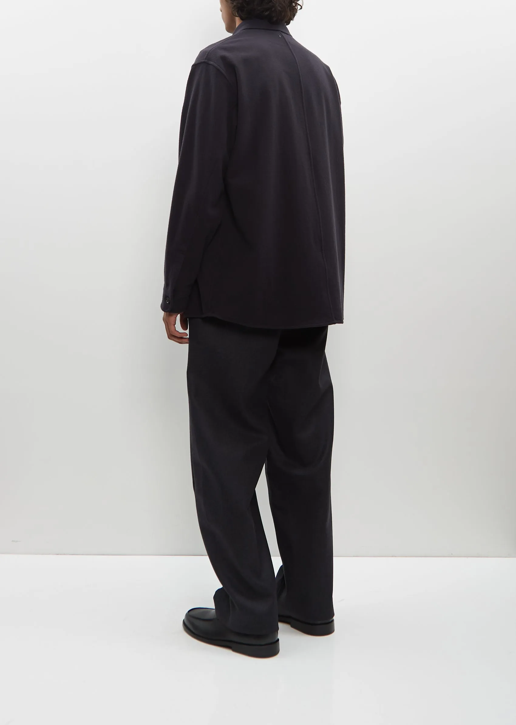 Brushed Super Fine Wool Flannel Shirt sold by La Garconne product image thumbnail 3