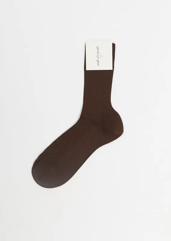 Bio Socks — Dark Brown sold by La Garconne