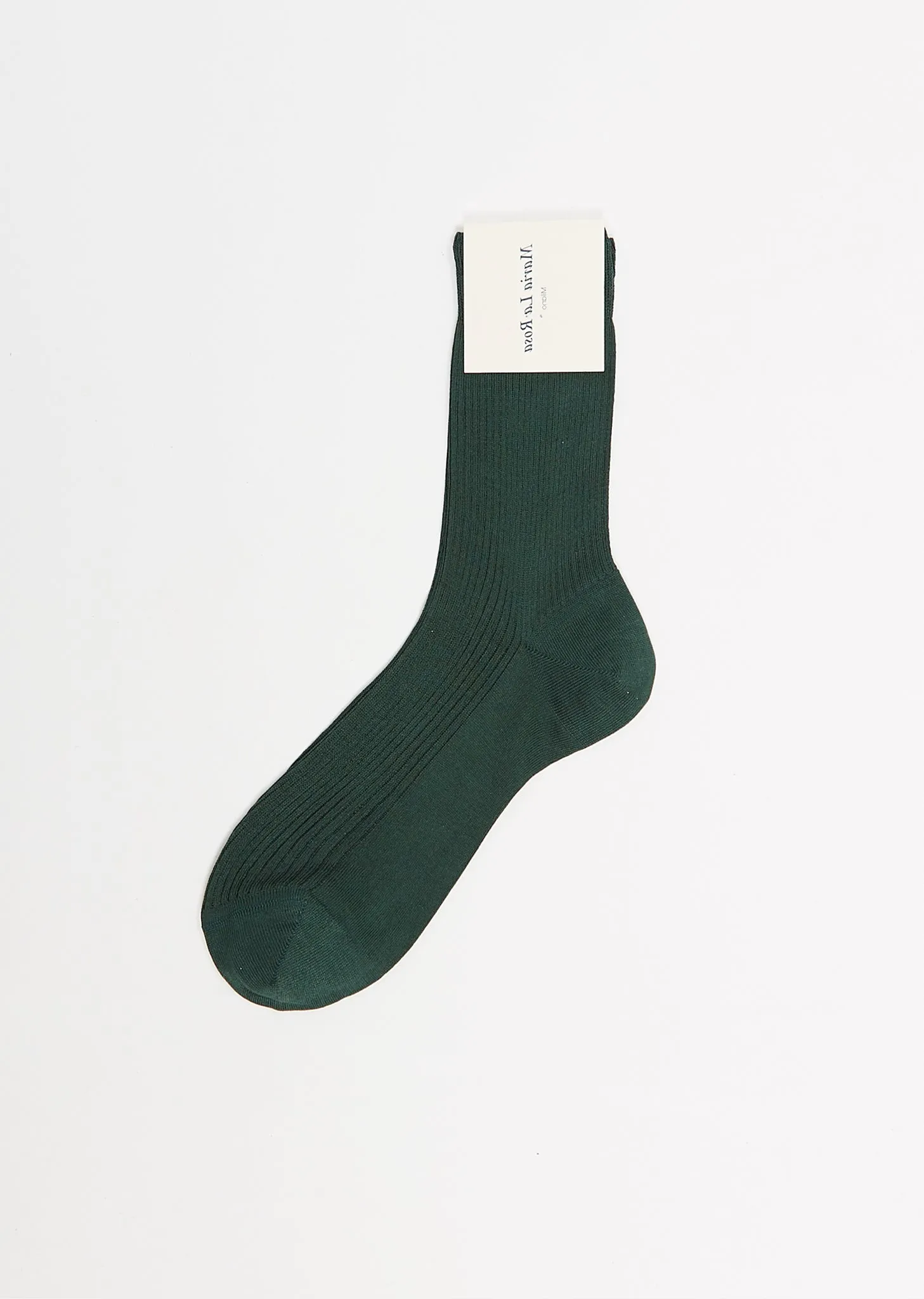 One Ribbed Socks — Cipresso sold by La Garconne