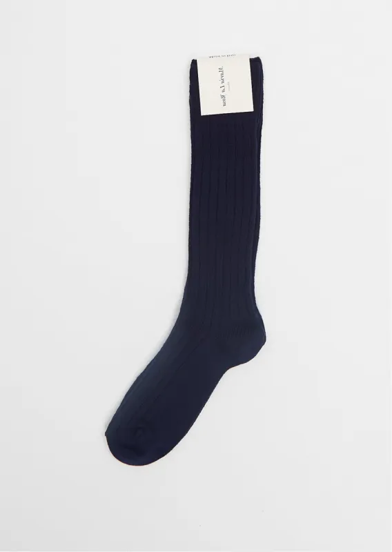 College Socks — Navy sold by La Garconne