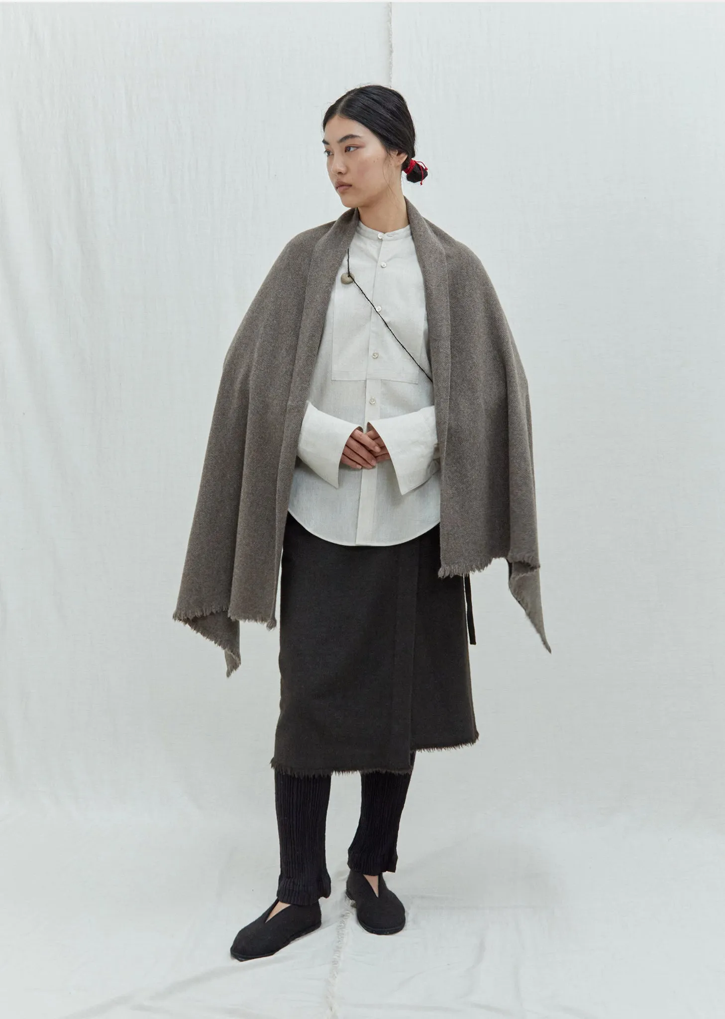 Nomad Classic Scarf — Natural Yak Grey sold by La Garconne product image thumbnail 2