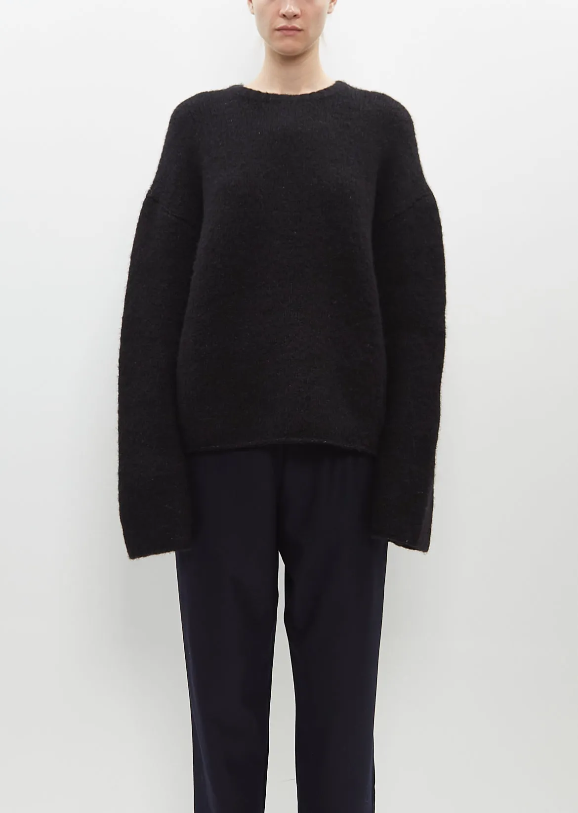 Vello Crewneck — Black sold by La Garconne