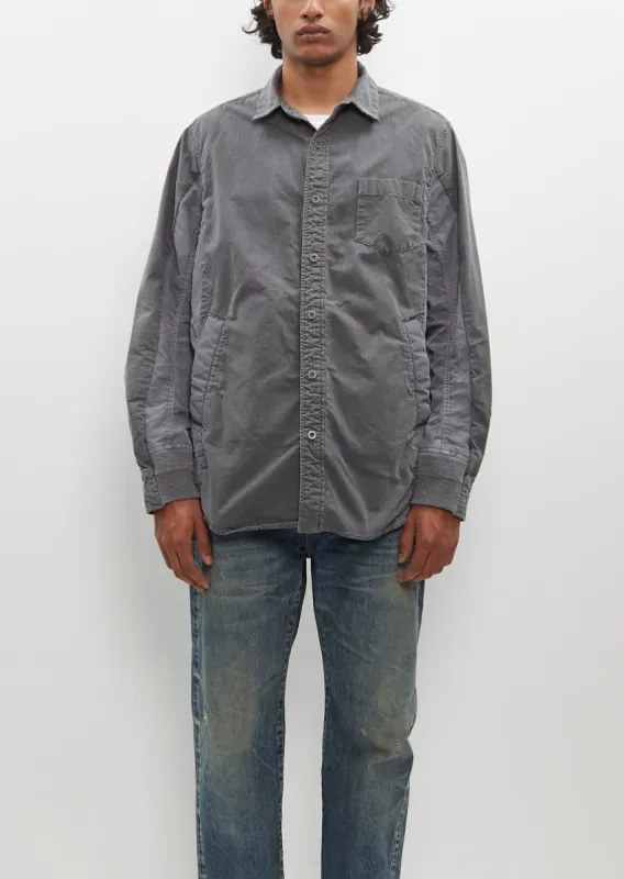 Garment Dye Rip Stop x Nylon Twill Shirt sold by La Garconne