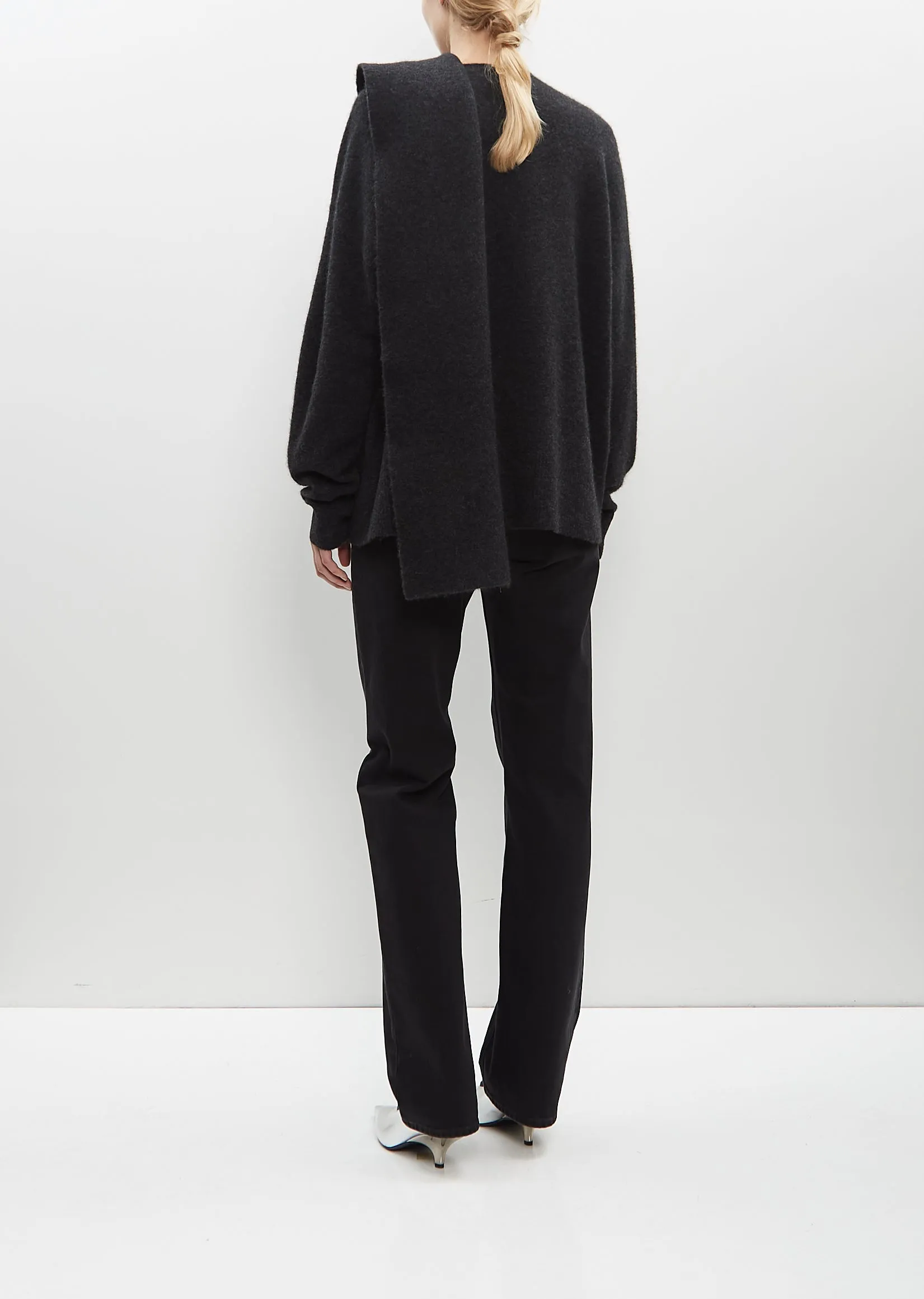 Draped-Scarf Knit sold by La Garconne product image thumbnail 3