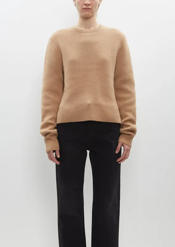 Cropped Crew-Neck Knit sold by La Garconne