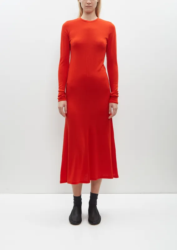 Wool Amuzen Dress — Red made by La Garconne