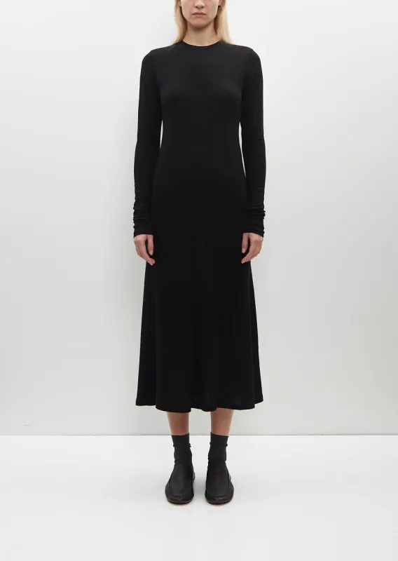 Wool Amuzen Dress — Black made by La Garconne