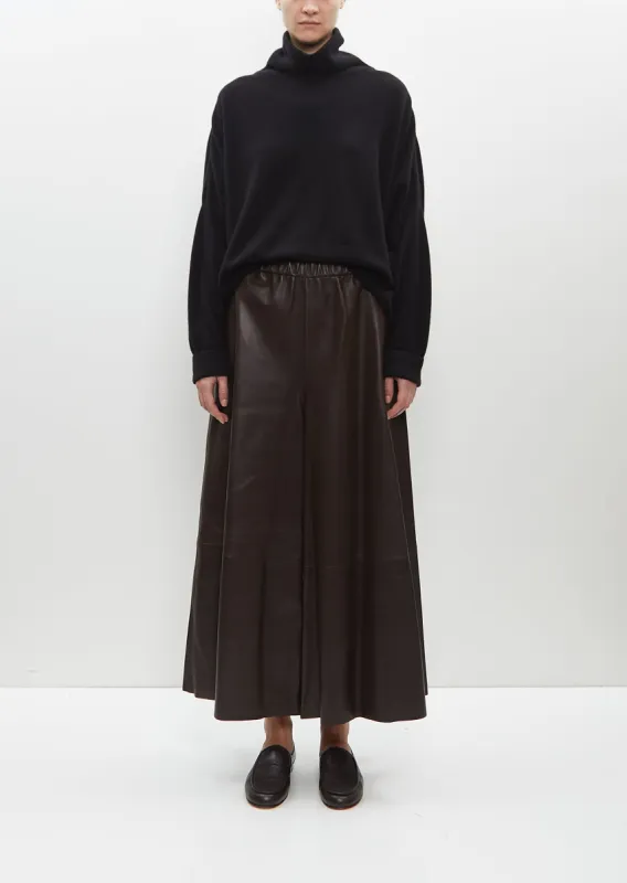 Gaucho Pants — Dark Brown sold by La Garconne