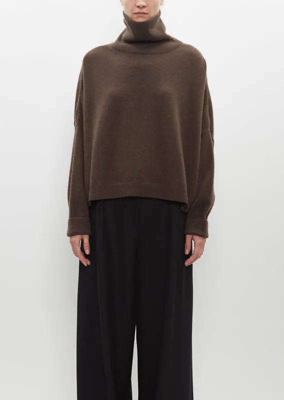 T-Neck Chunky Sweater — Castoro sold by La Garconne