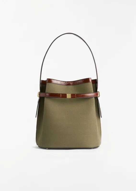Belted Bucket Bag sold by La Garconne