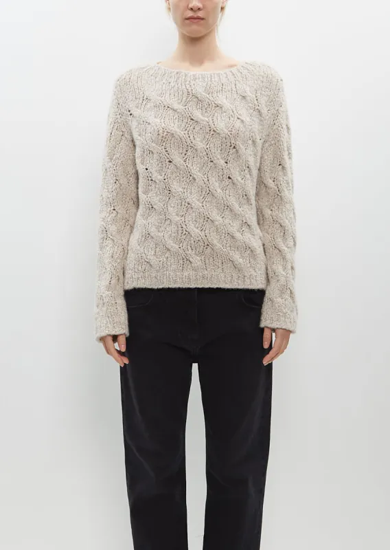 Tori Cashmere Silk Sweater sold by La Garconne