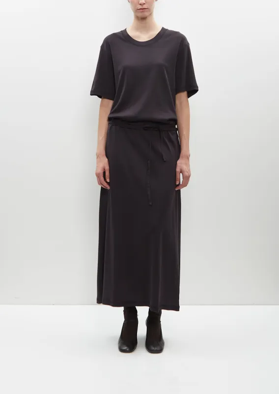 Belted Rib T-Shirt Dress sold by La Garconne