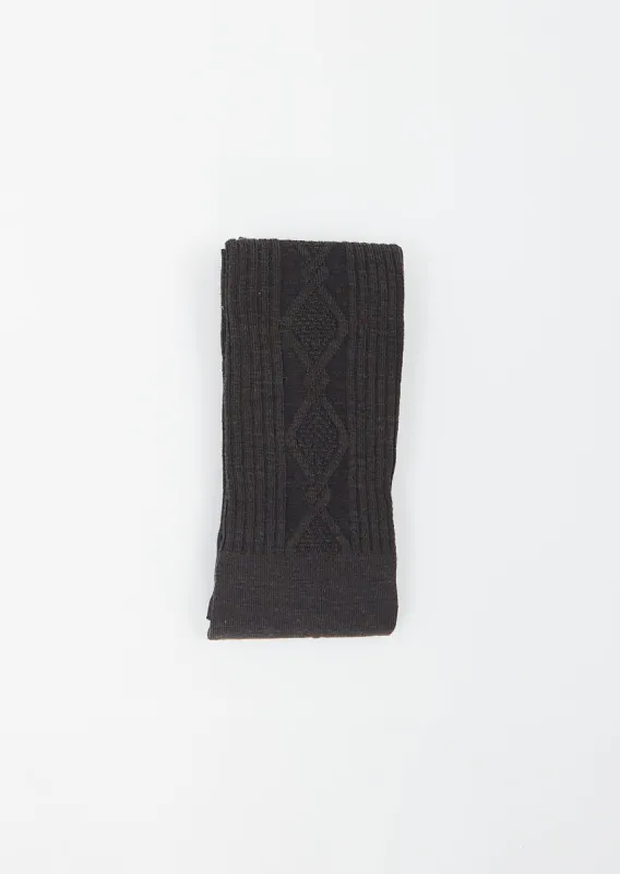 Cable Stocking — Grey sold by La Garconne