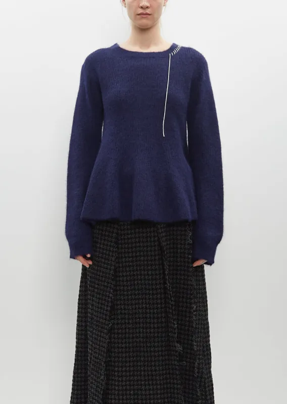 Flared Hem Pullover sold by La Garconne