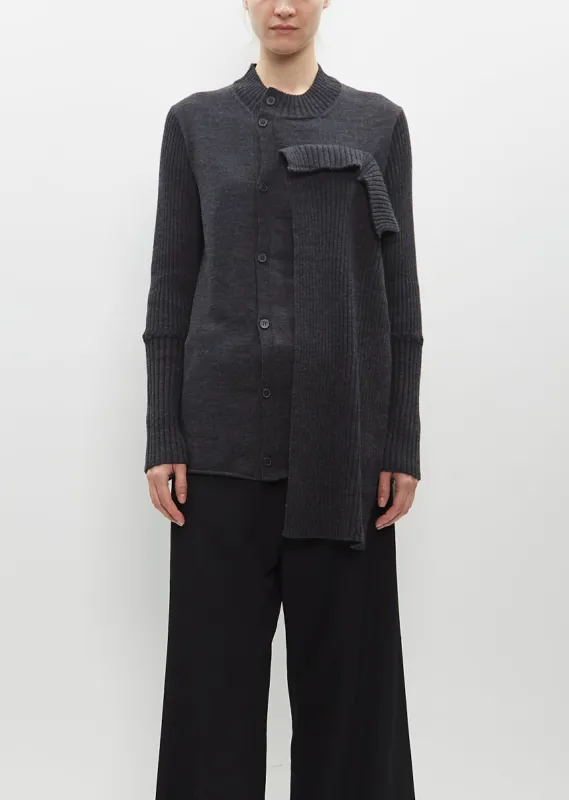 Front Drape Cloth Cardigan sold by La Garconne
