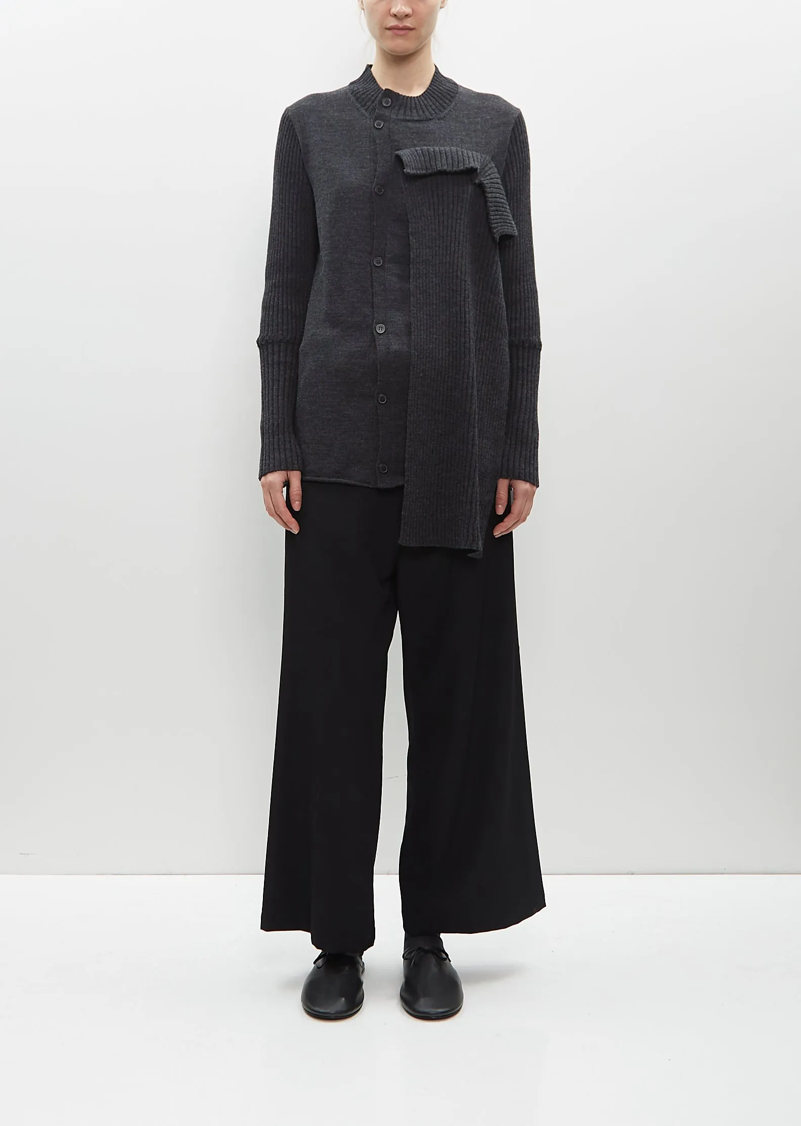 Front Drape Cloth Cardigan sold by La Garconne product image thumbnail 4