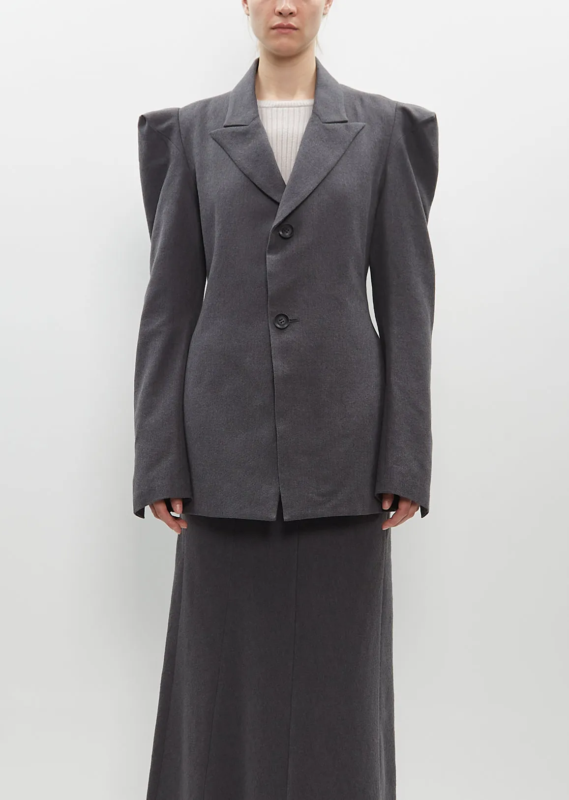 Structured Gusset Shoulder Jacket sold by La Garconne