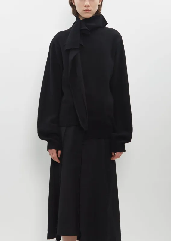 Drape High Neck Pullover sold by La Garconne