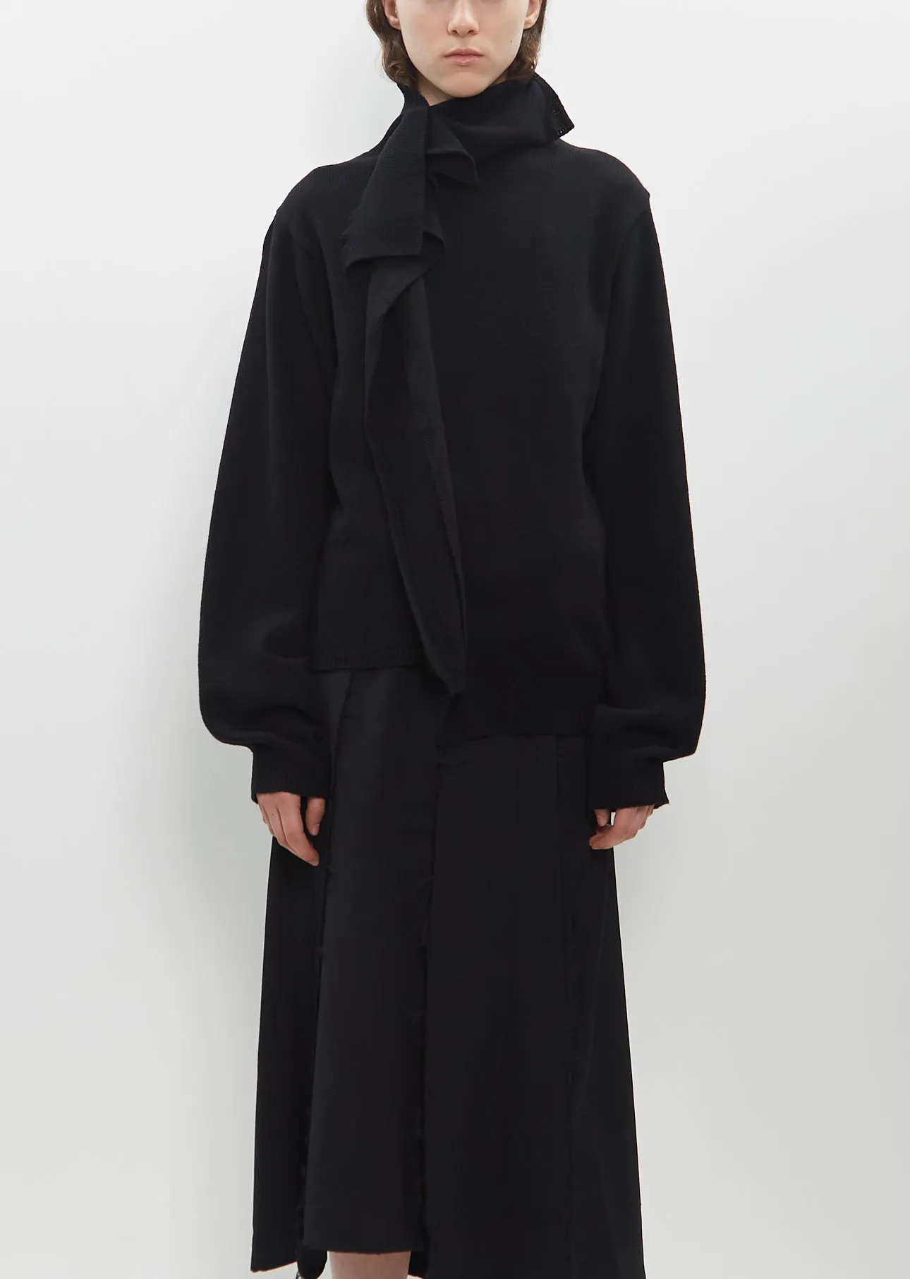 Drape High Neck Pullover sold by La Garconne