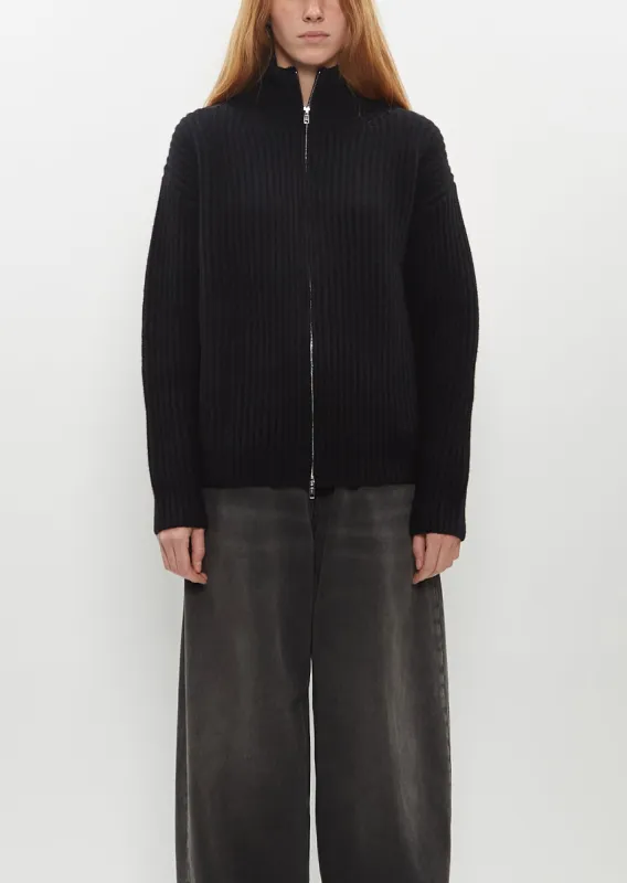 High Neck Zip Cardigan made by 6397