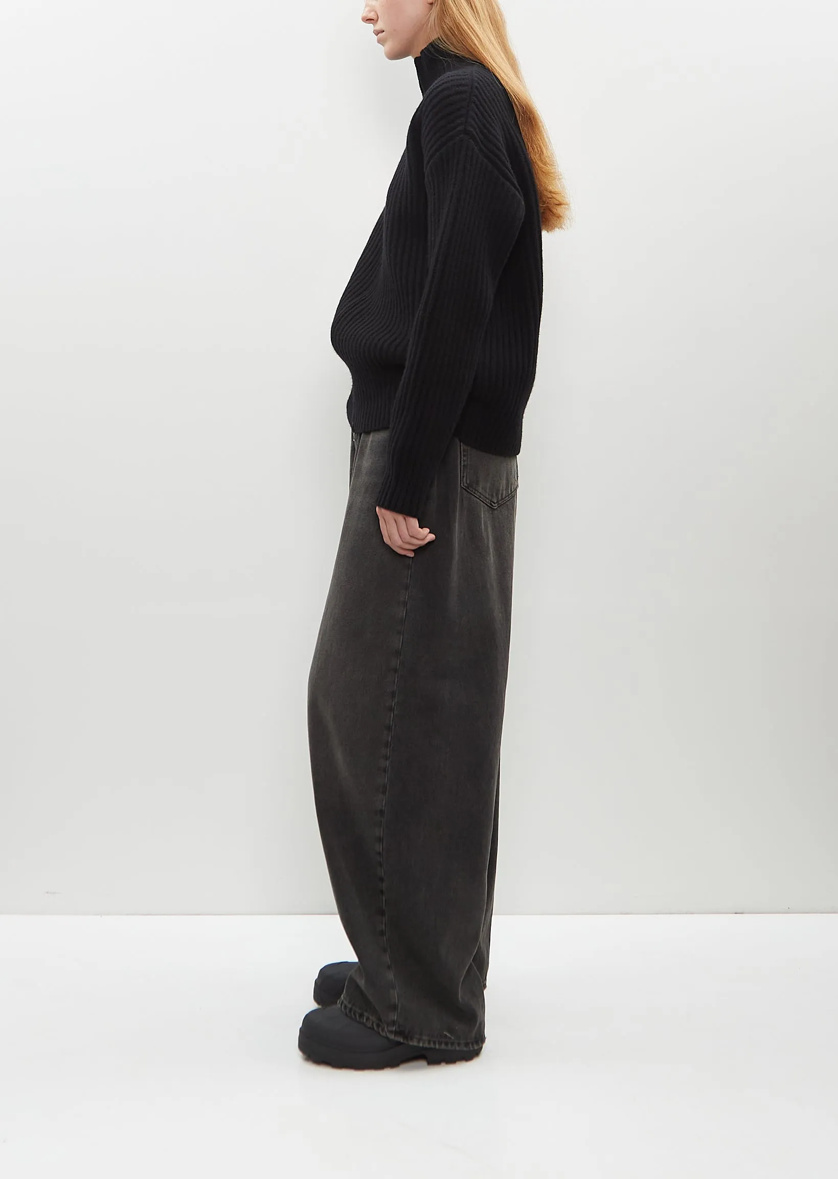 High Neck Zip Cardigan sold by La Garconne product image thumbnail 2