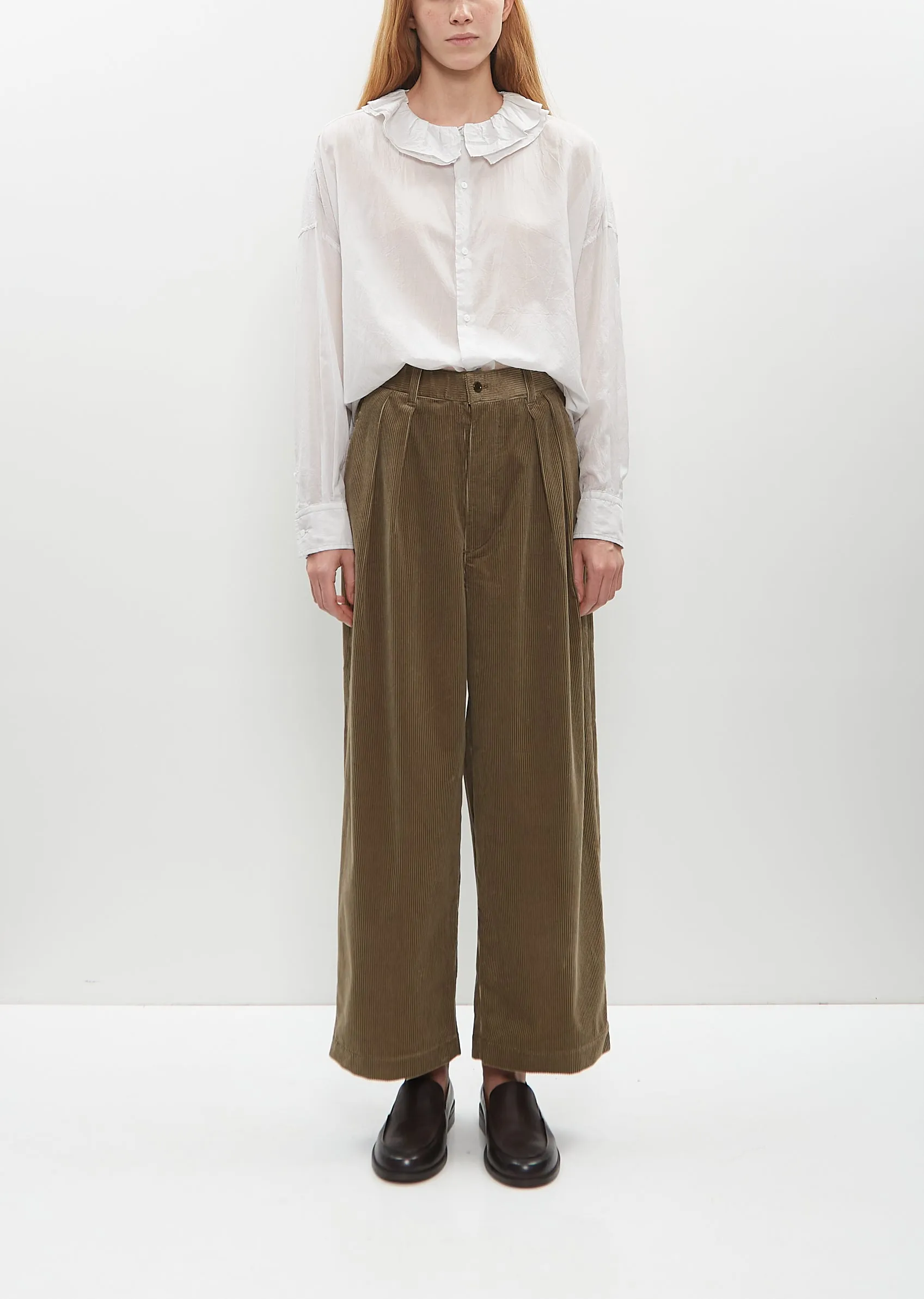 2 In-Pleat Baggy Pants sold by La Garconne