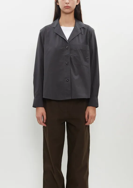 Cotton-Lyocell Open Collar Shirt sold by La Garconne