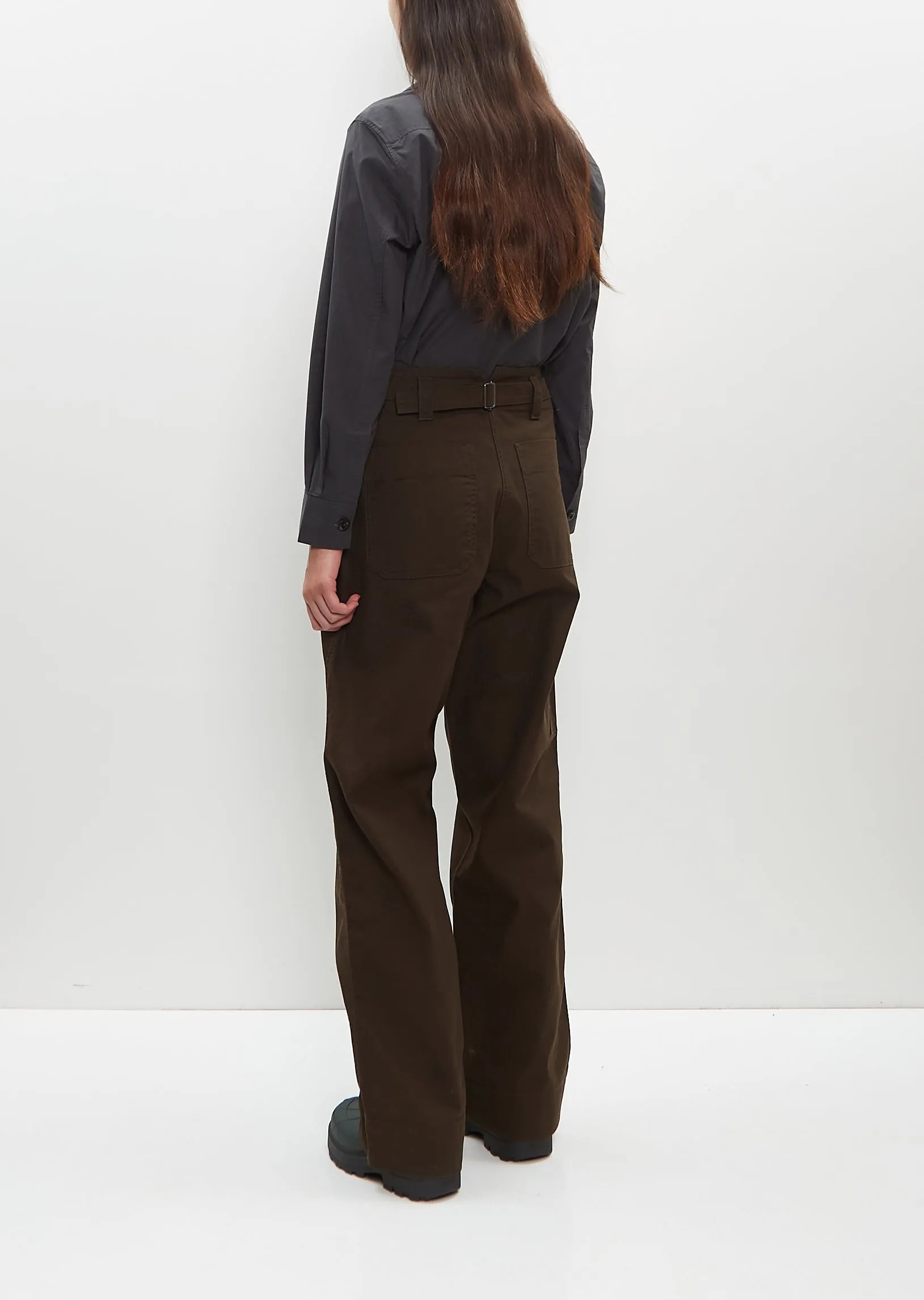 Cotton Gabardine Naval Trouser sold by La Garconne product image thumbnail 3