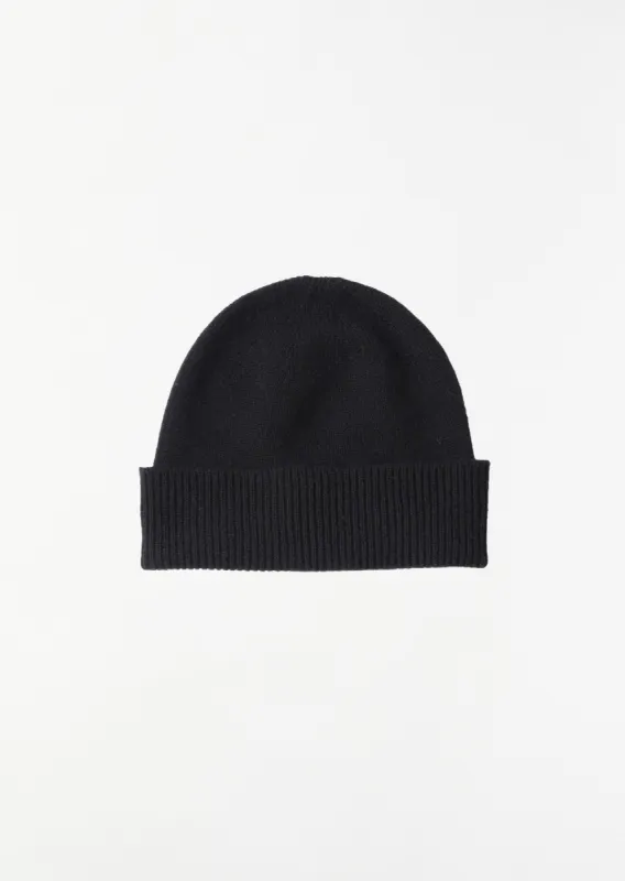 Fine Gauge Beanie — Black sold by La Garconne