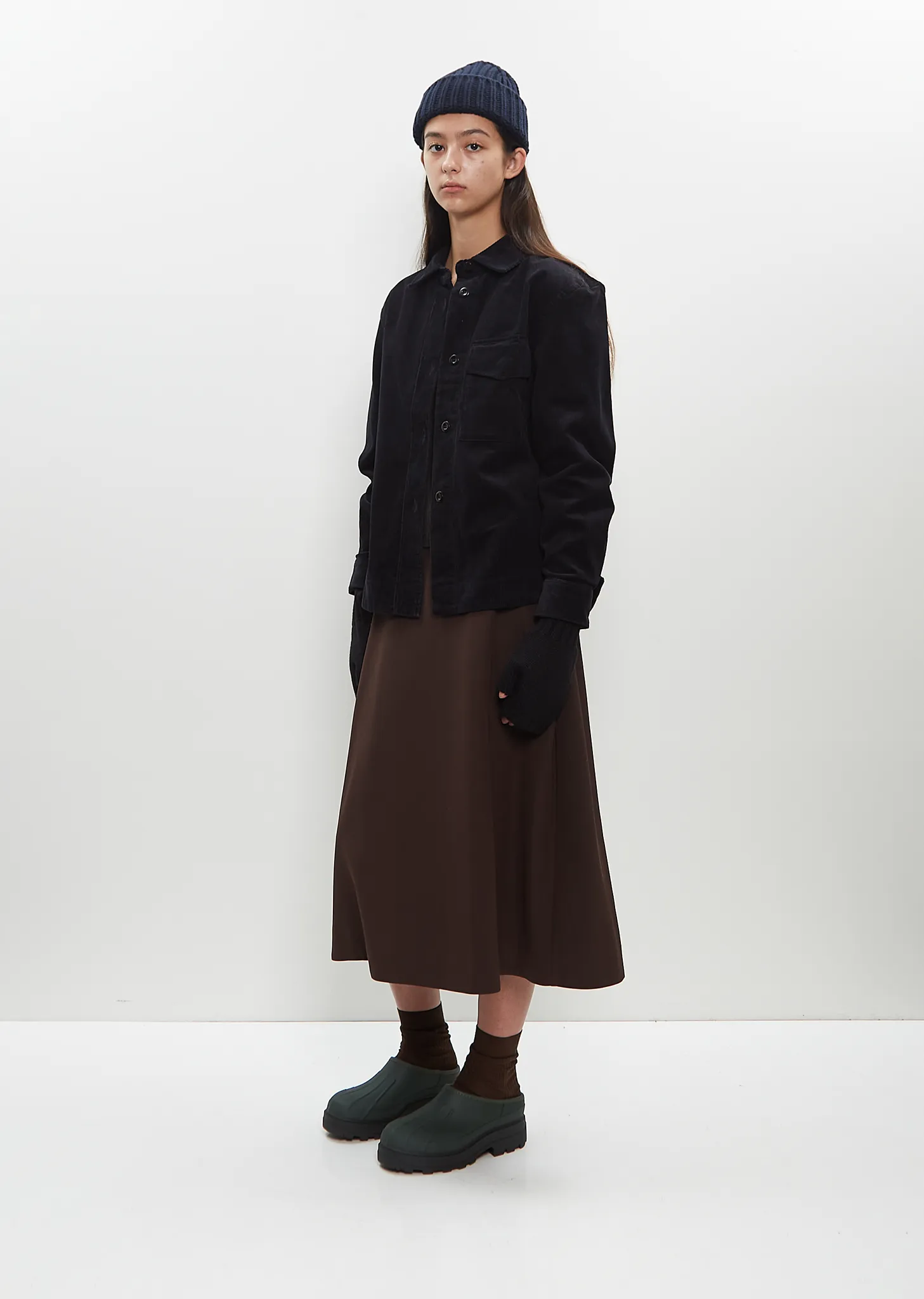 Chunky Rib Beanie — Navy sold by La Garconne product image thumbnail 2