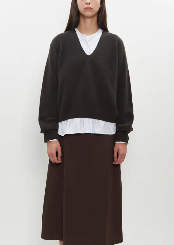Cashmere V-Neck Sweater sold by La Garconne