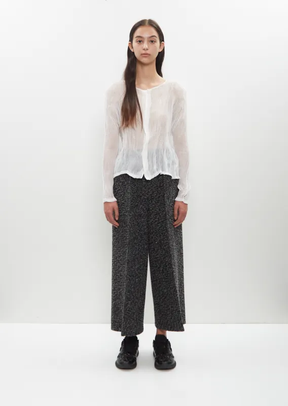 Chiffon Twist Long Sleeves Shirt sold by La Garconne