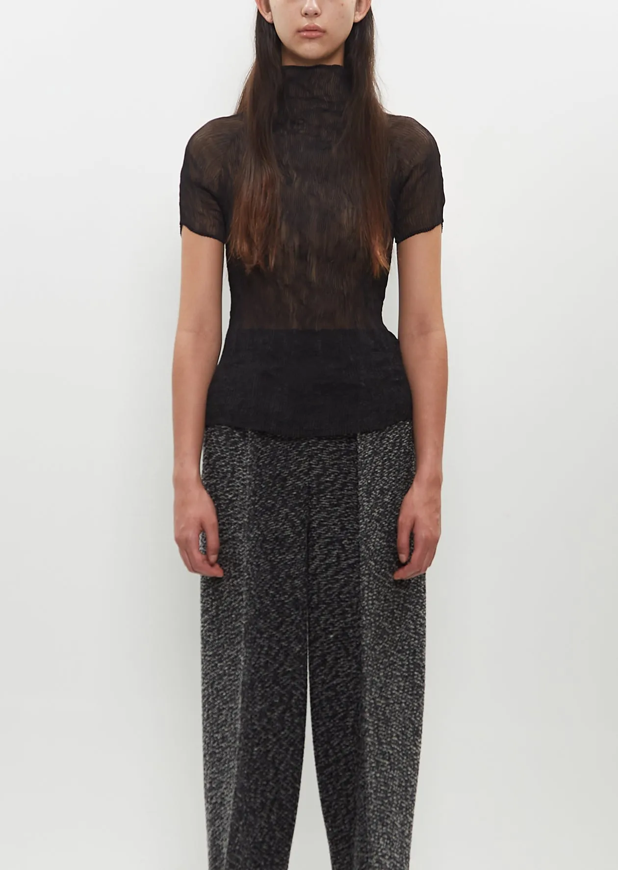 Chiffon Twist Top — Black sold by La Garconne product image thumbnail 2