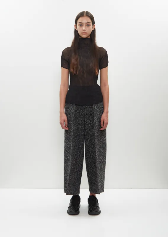 Chiffon Twist Top — Black sold by La Garconne