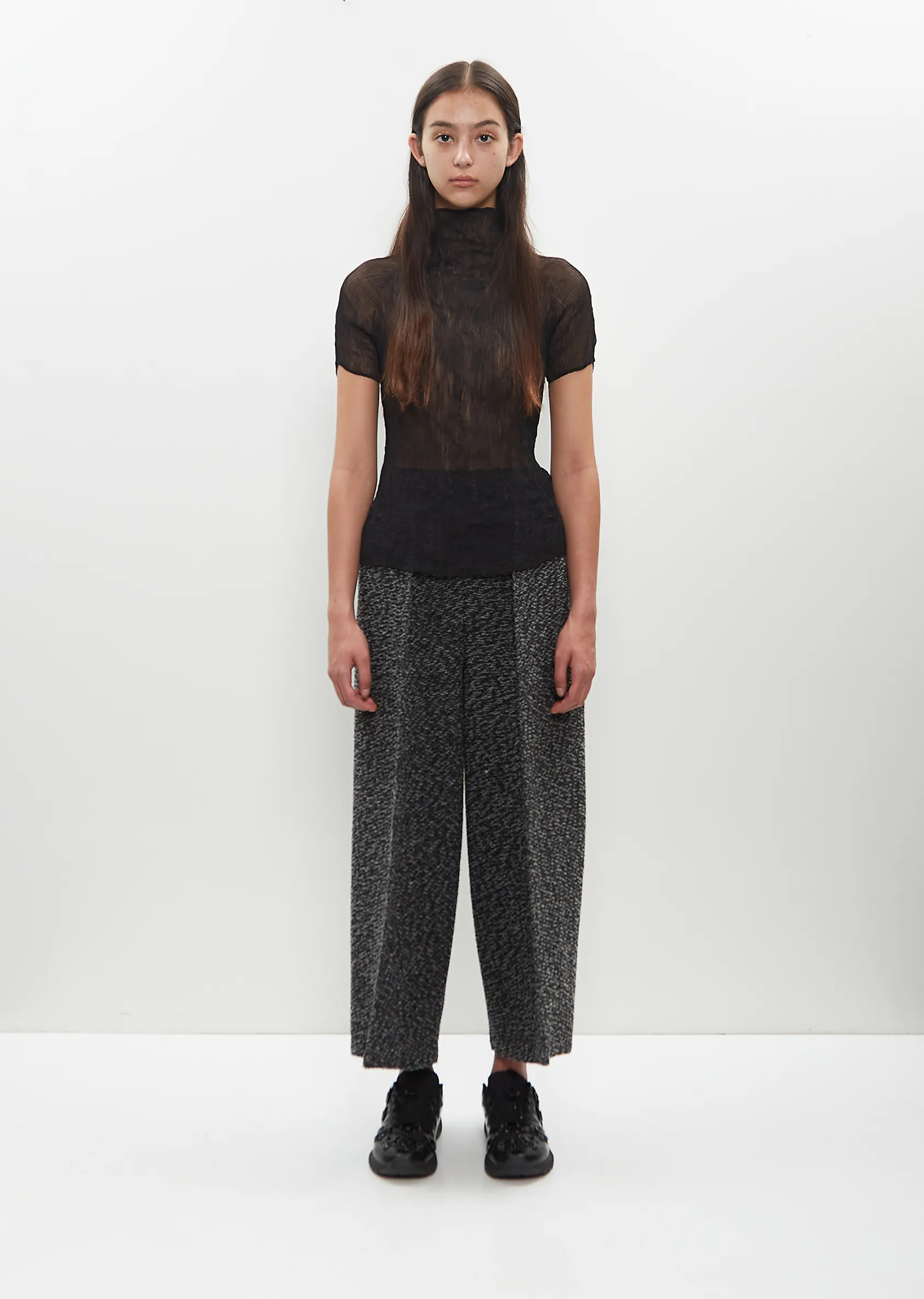 Chiffon Twist Top — Black sold by La Garconne