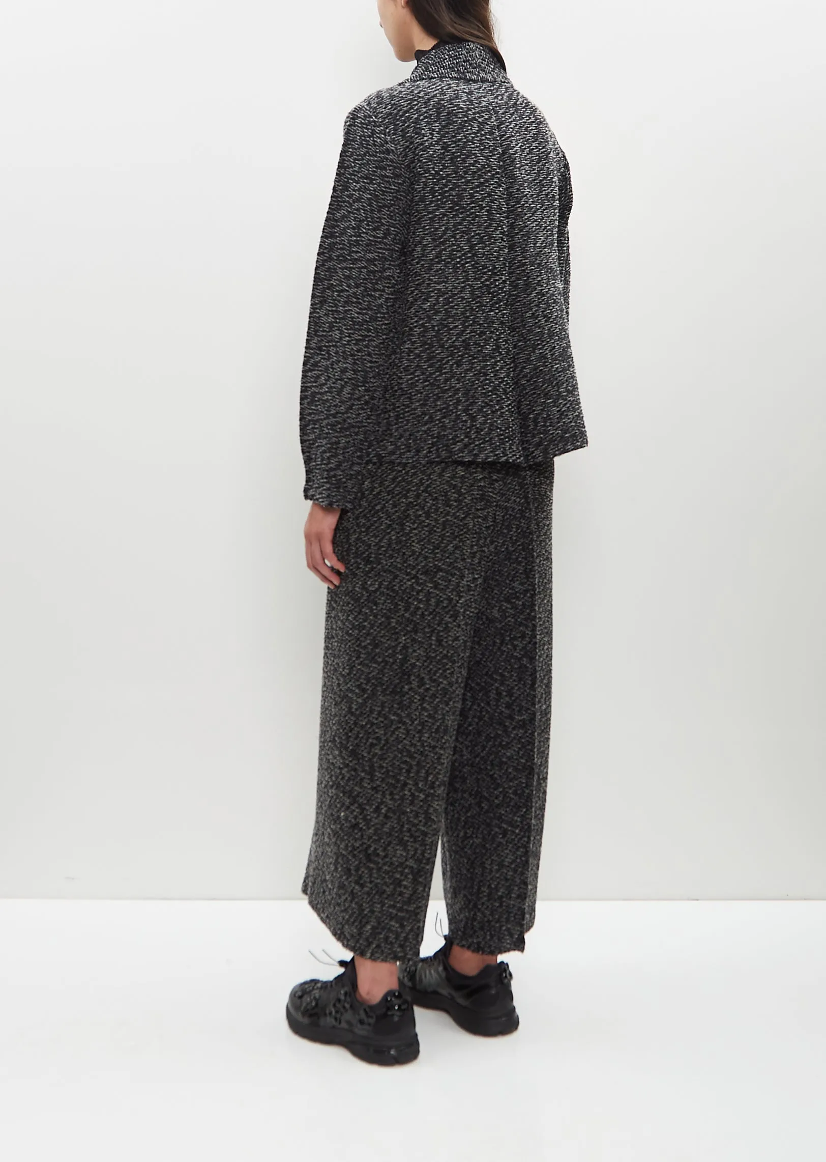 Polyester-Wool Blend Warm Pleats Jacket sold by La Garconne product image thumbnail 4